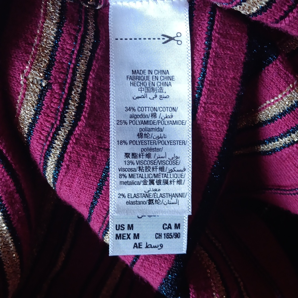 Juicy Couture Black Label Striped Pink and Black Mini Dress - Picture 5 of 7